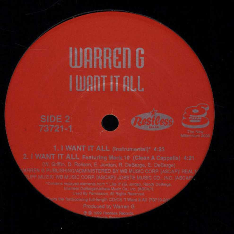 Warren G: I Want It All - Warren G (CD) music collectible [Barcode 743216937424] - Main Image 4