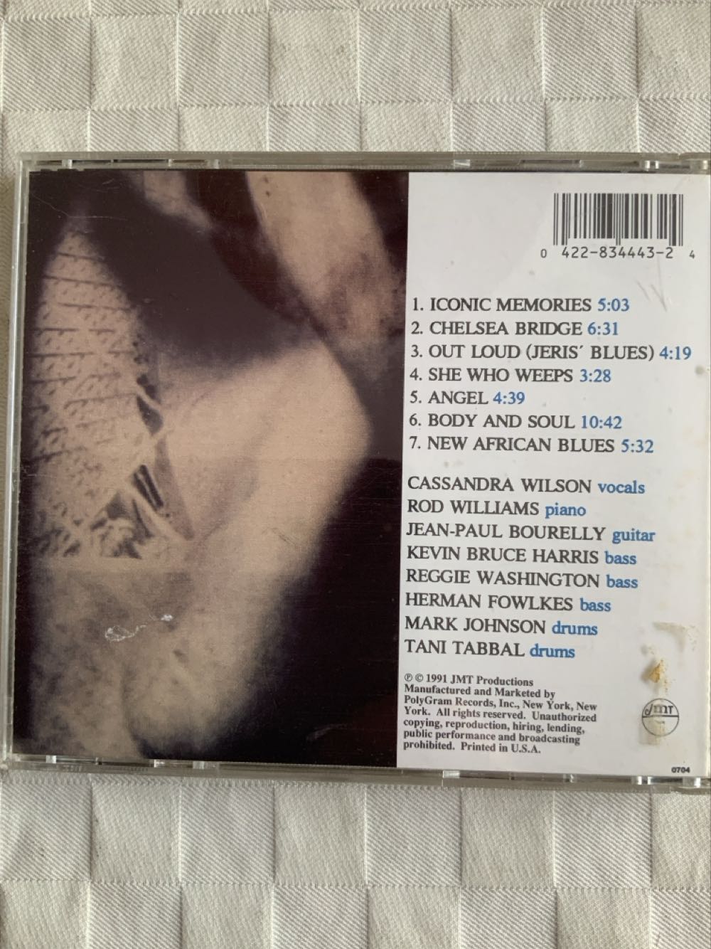 She Who Weeps - Wilson, Cassandra (CD) music collectible [Barcode 042283444324] - Main Image 2