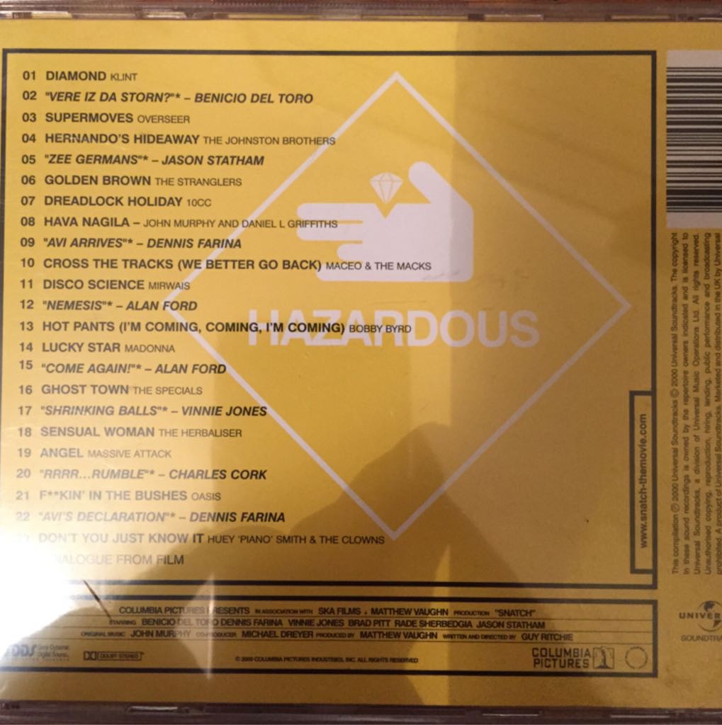 Snatch - Soundtrack (MP3) music collectible - Main Image 2