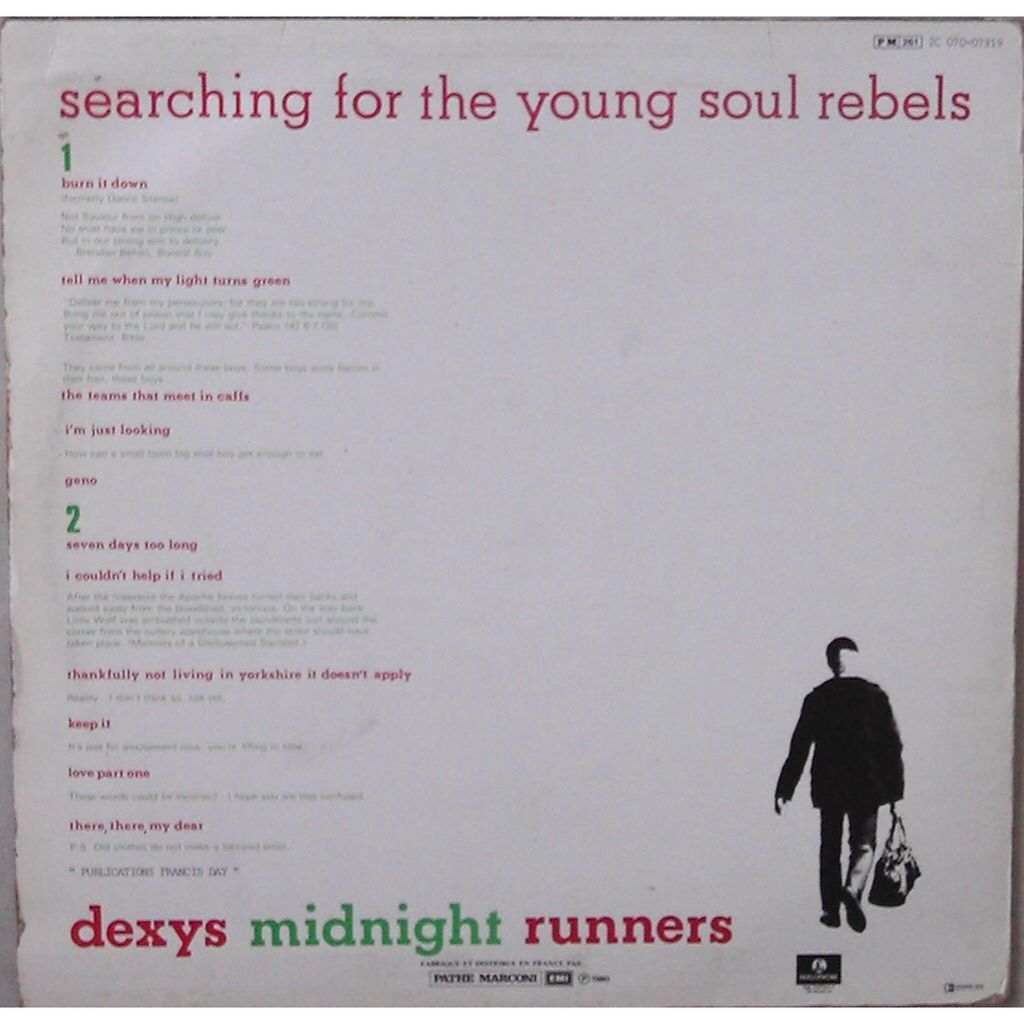 Searching For The Young Soul Rebels - Dexys Midnight Runners (12”) music collectible [Barcode 5099990743023] - Main Image 2