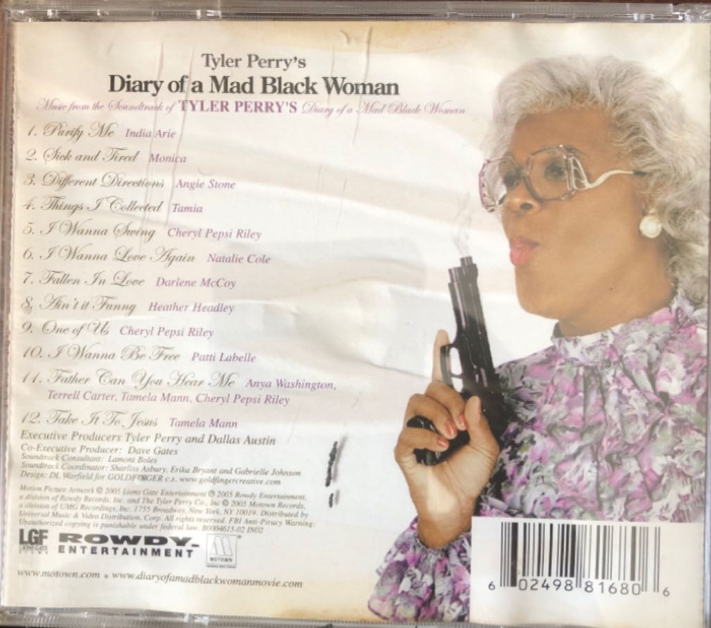 Diary of a Mad Black Woman - Various Artists (CD) music collectible [Barcode 602498816806] - Main Image 2