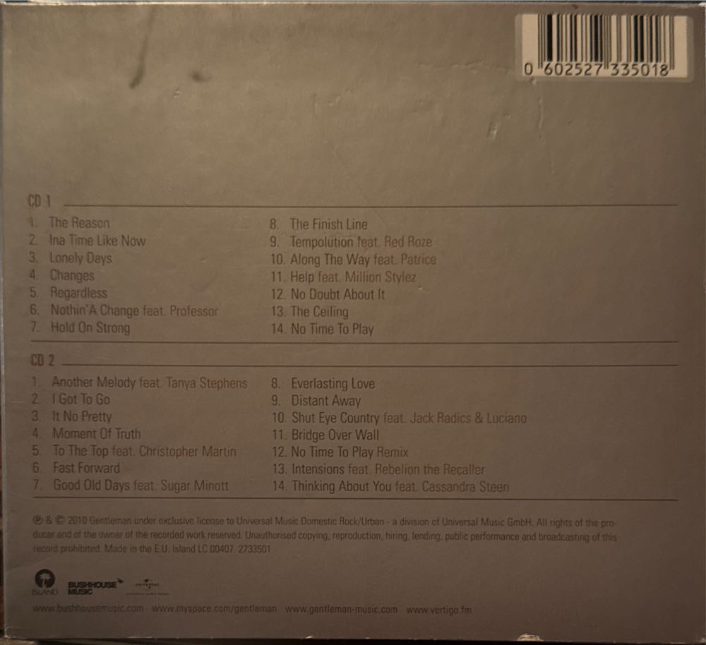 Diversity - Gentleman (CD) music collectible [Barcode 602527335018] - Main Image 2