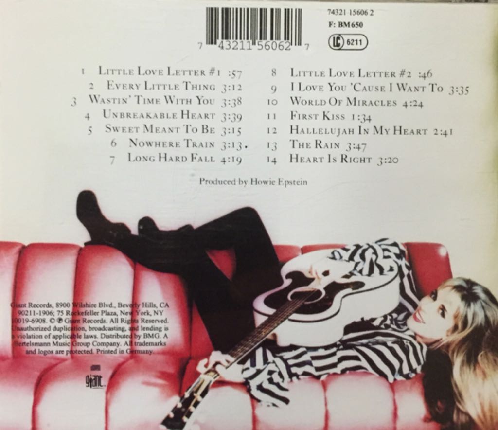 Little Love Letters - Carlene Carter (CD) music collectible [Barcode 743211560627] - Main Image 2
