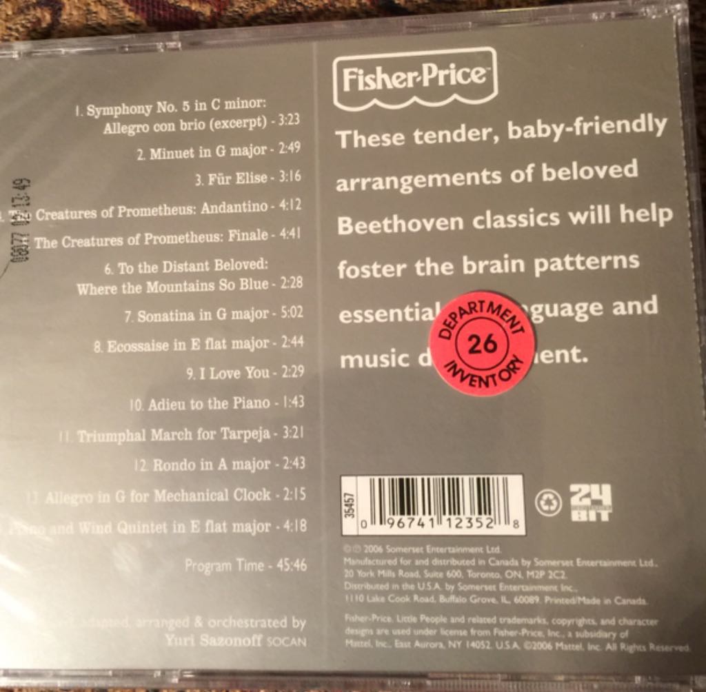 Classic Baby: Beethoven - Fisher-price (CD) music collectible [Barcode 096741123528] - Main Image 2