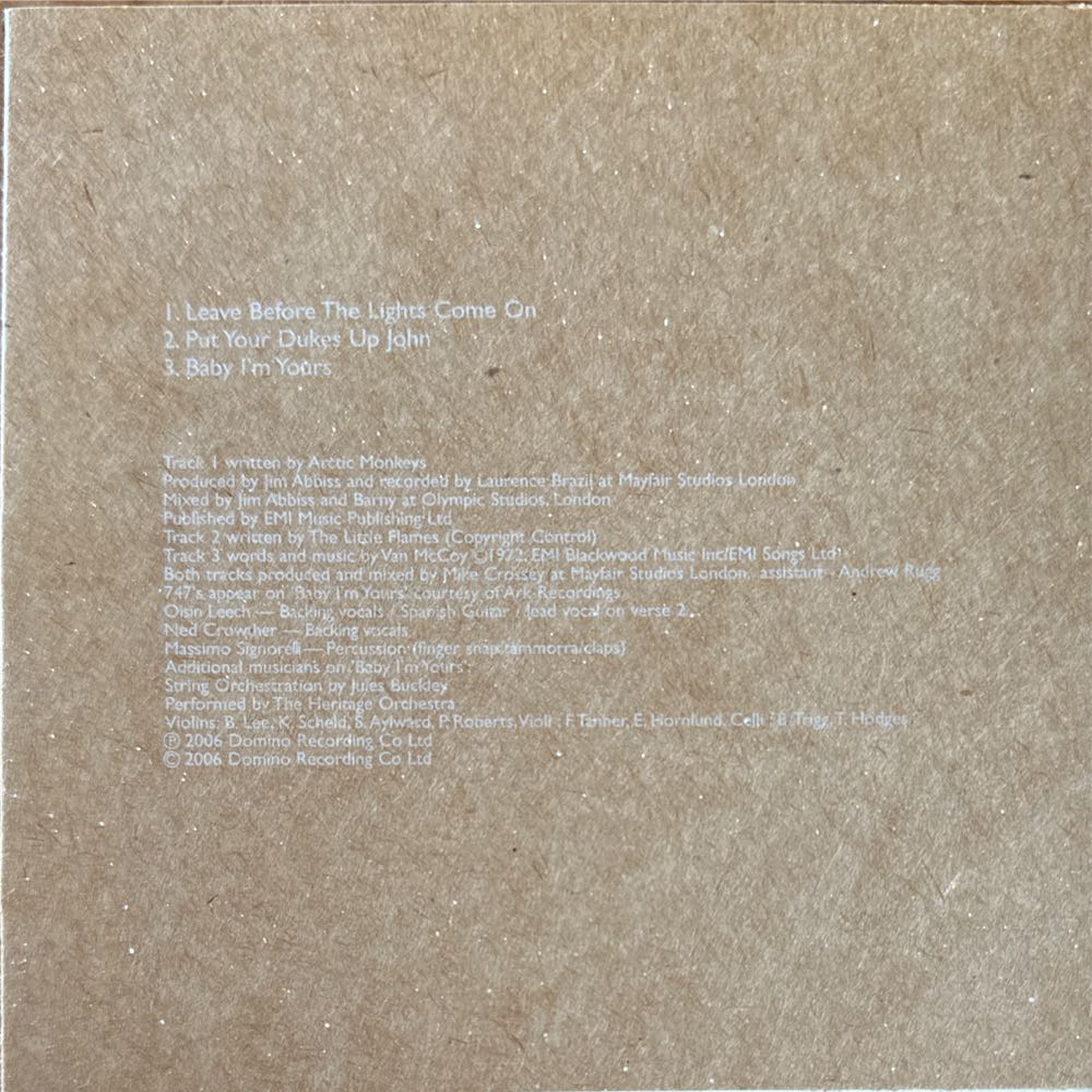 Leave Before The Lights Come On - Arctic Monkeys (CD - 936) music collectible [Barcode 5034202123620] - Main Image 2