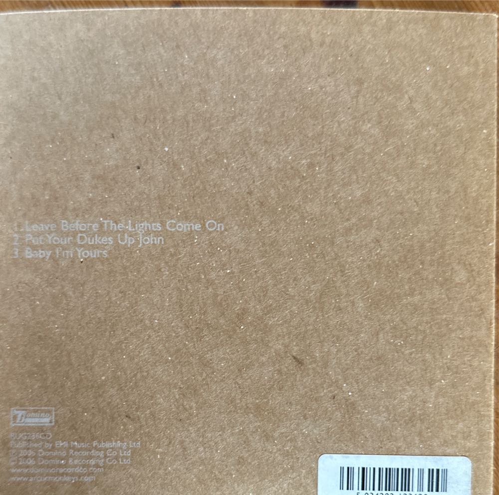 Leave Before The Lights Come On - Arctic Monkeys (CD - 936) music collectible [Barcode 5034202123620] - Main Image 4