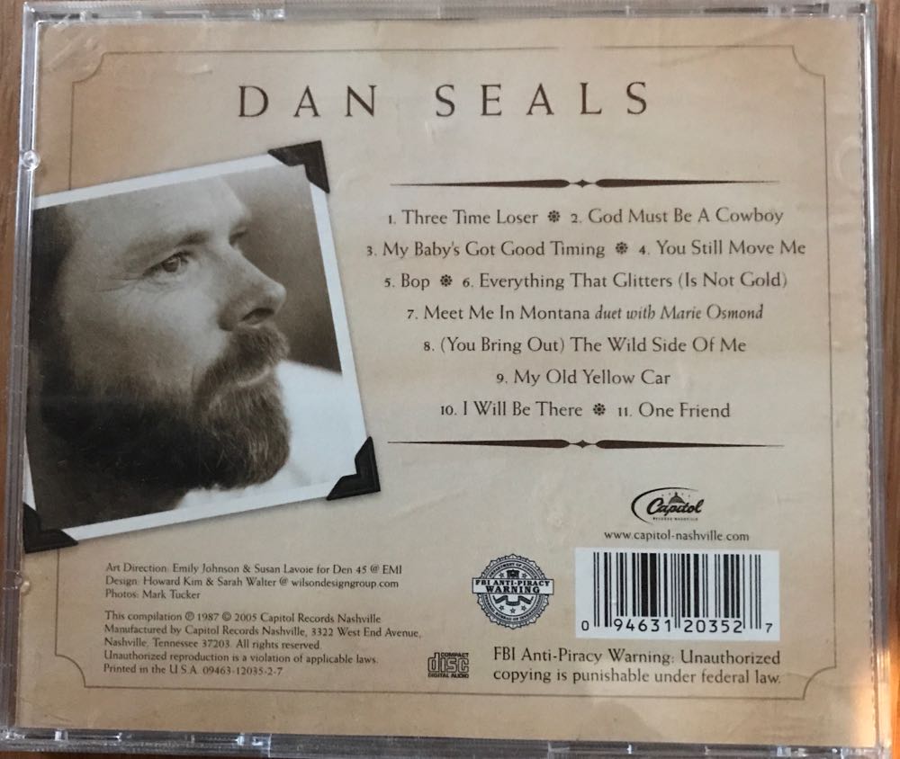 The Best Of Dan Seals - Seals, Dan (CD) music collectible [Barcode 094631203527] - Main Image 2