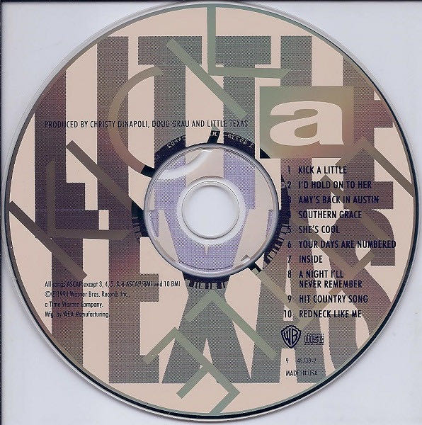 Kick A Little - Little Texas (CD - 38) music collectible [Barcode 093624573067] - Main Image 3