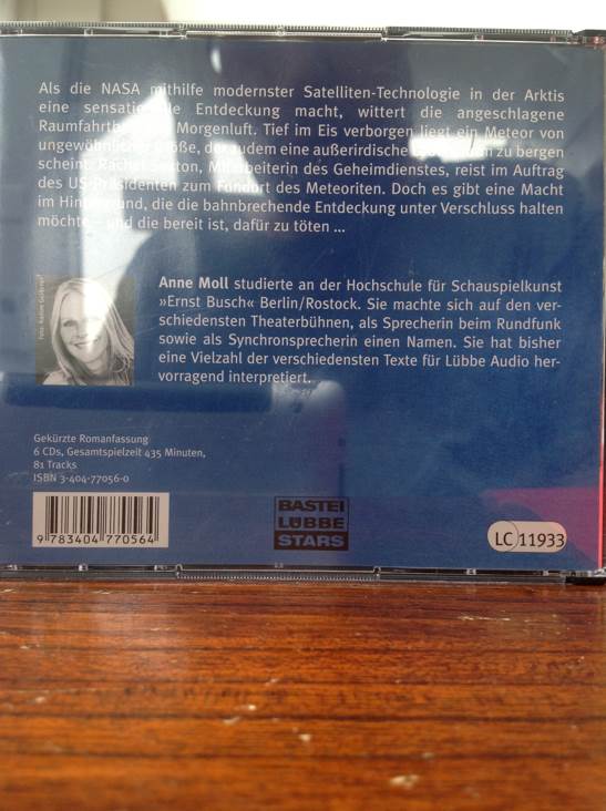 Meteor. - ISBN - Dan Brown (CD - 435) music collectible [Barcode 9783404770564] - Main Image 2