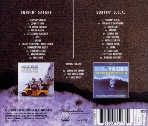 Surfin Safari/Surfin U.S.A - Beach Boys, The (CD - 51) music collectible [Barcode 724353151720] - Main Image 2