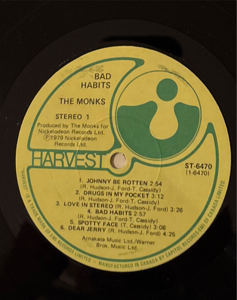 Bad Habits - Monks, The (12”) music collectible [Barcode 077775630428] - Main Image 3