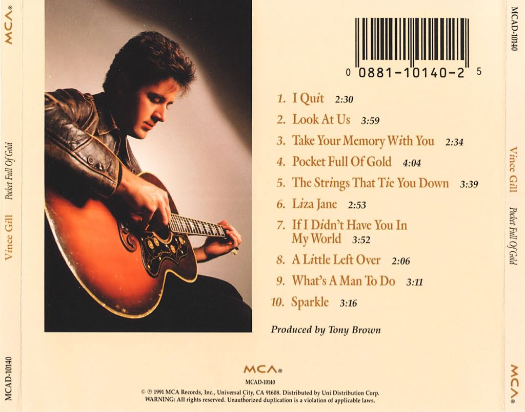 Pocket Full Of Gold - Vince Gill (CD) music collectible - Main Image 2