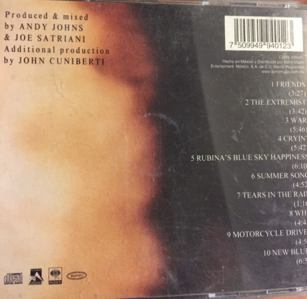 The Extremist - Joe Satriani (CD) music collectible [Barcode 7509949940123] - Main Image 2