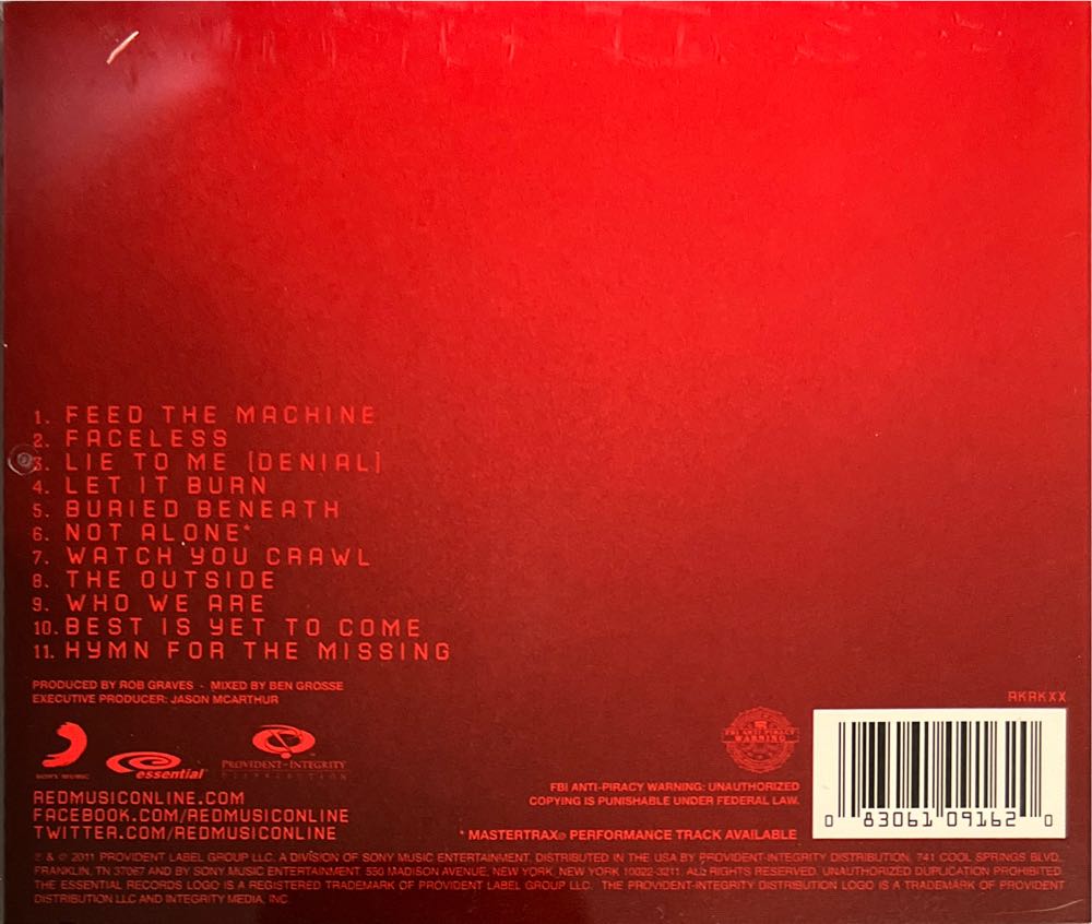 Red - Until We Have Faces - Red (CD) music collectible [Barcode 083061091620] - Main Image 2