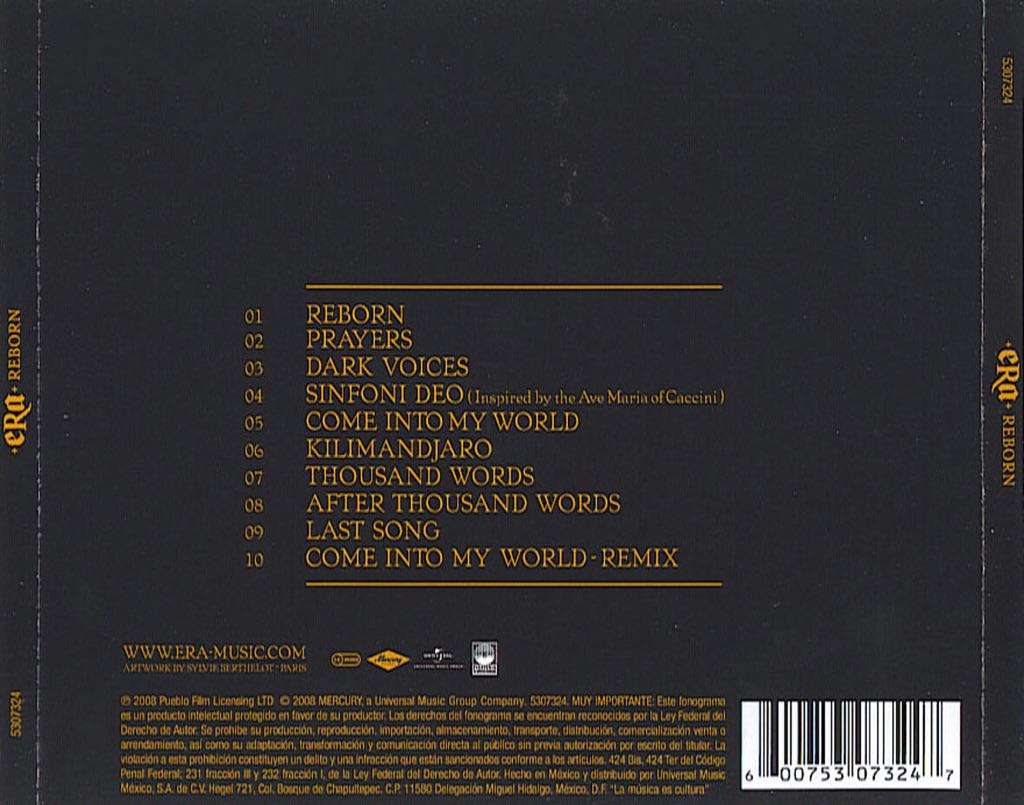 Reborn - ERA (CD) music collectible - Main Image 2