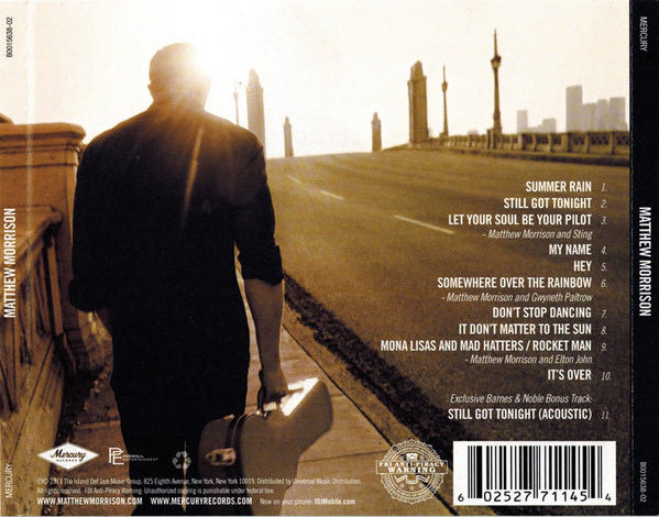 Matthew Morrison - Matthew Morrison (CD - 44) music collectible [Barcode 602527678962] - Main Image 2