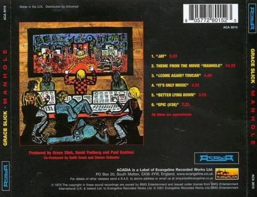 Manhole - Slick, Grace (12”) music collectible - Main Image 2