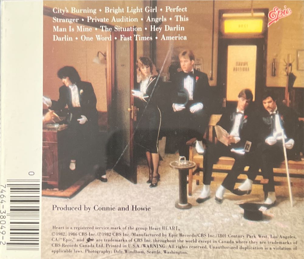 Private Audition - Heart (CD - 40) music collectible [Barcode 074643804929] - Main Image 2