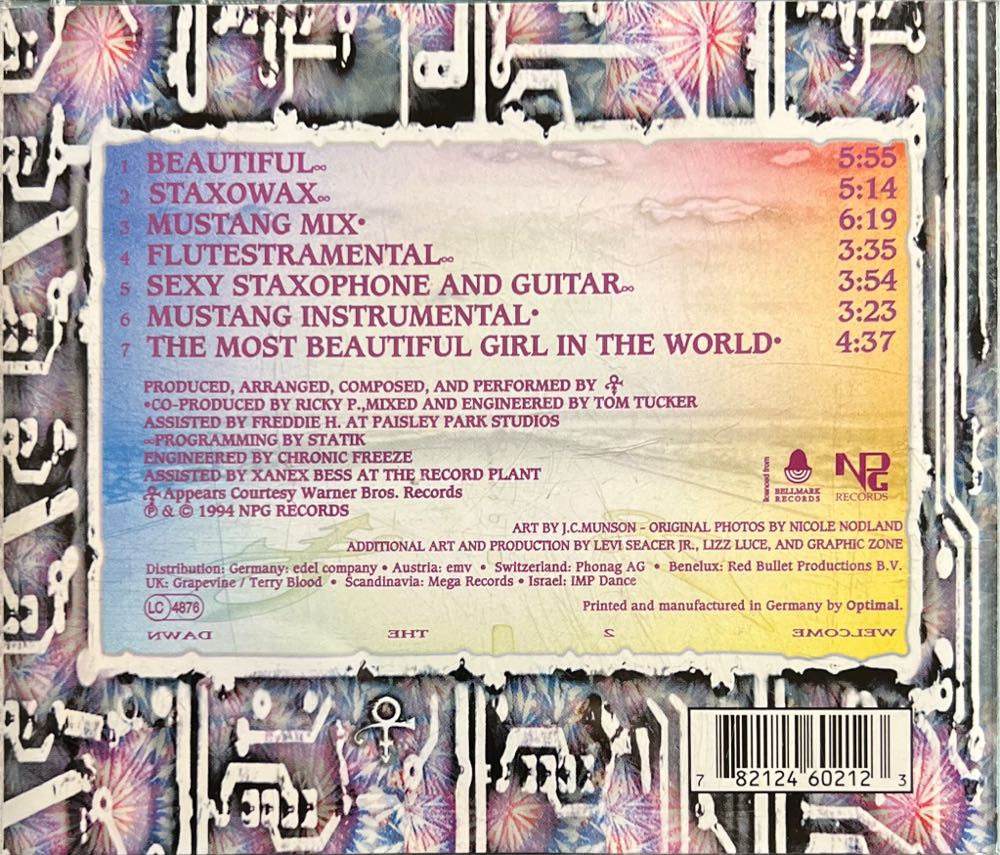 The Beautiful Experience - Prince (CD - 3357) music collectible [Barcode 782124602123] - Main Image 2