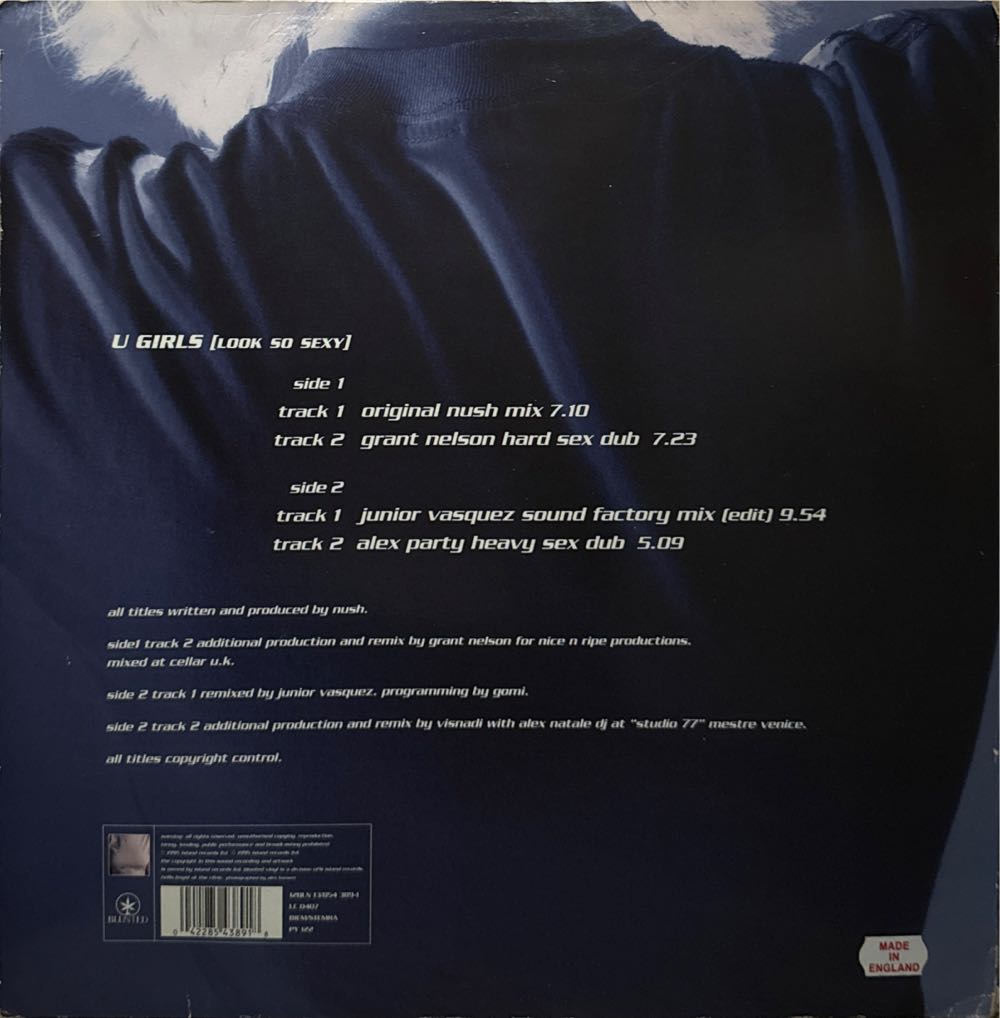 U Girls [Look So Sexy] - Nush (12”) music collectible [Barcode 042285438918] - Main Image 2