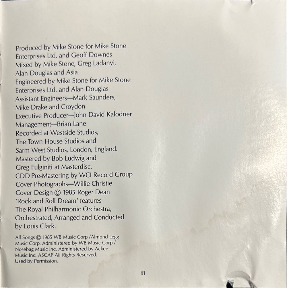 Astra - Asia (CD - 46) music collectible [Barcode 075992407229] - Main Image 3