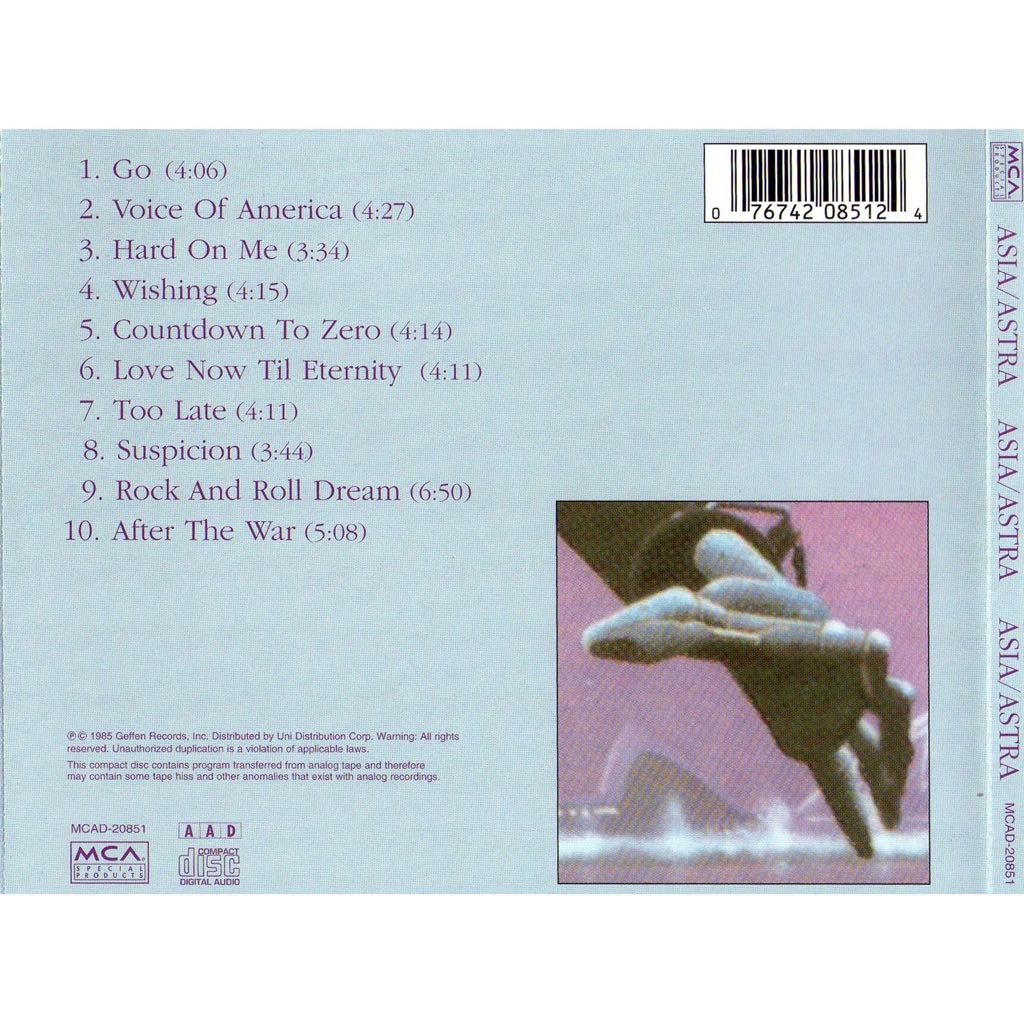 Astra - Asia (12”) music collectible - Main Image 2