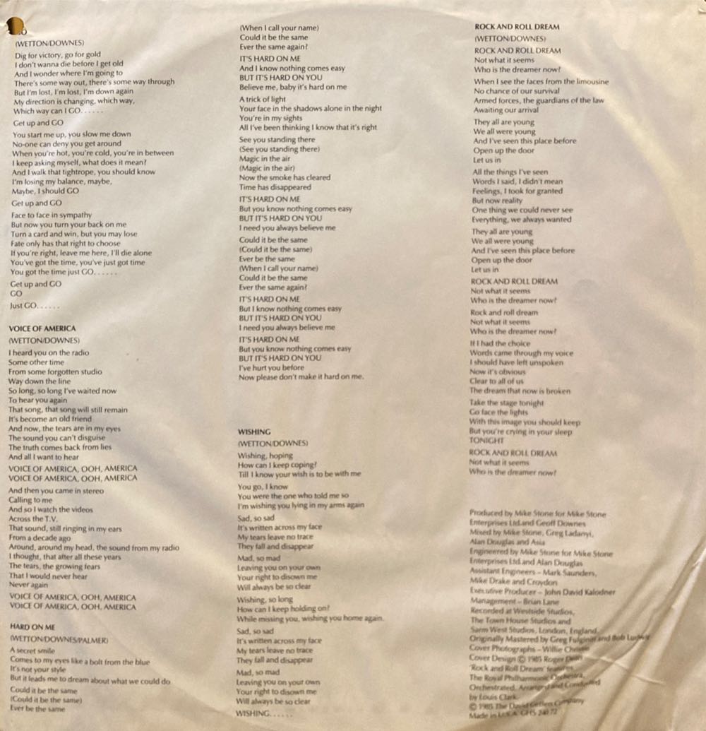 Astra - Asia (12”) music collectible - Main Image 3