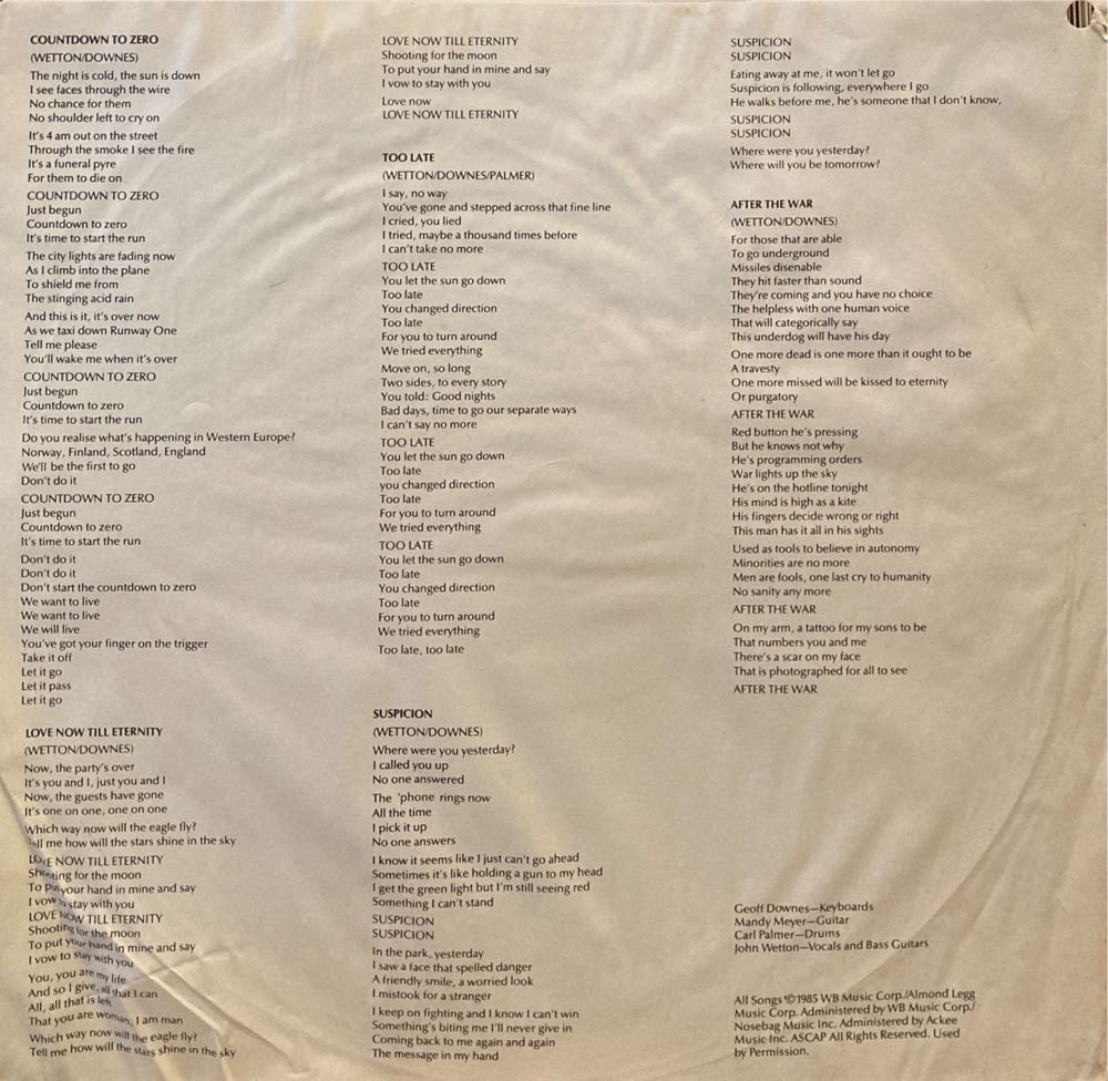 Astra - Asia (12”) music collectible - Main Image 4