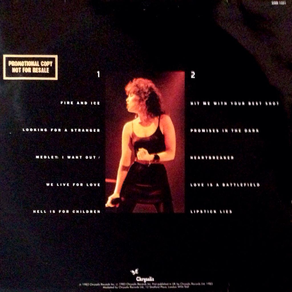 Live From Earth - Benatar, Pat (12” - 43) music collectible [Barcode 044114144410] - Main Image 2