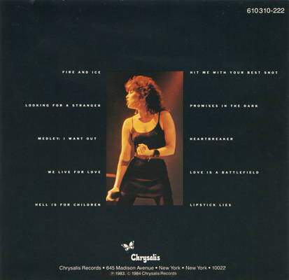 Live From Earth - Pat Benatar (Cassette - 43) music collectible - Main Image 2