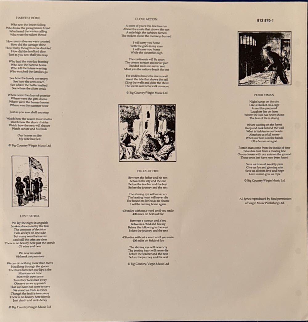 The Crossing - Big Country (12” - 50) music collectible - Main Image 4