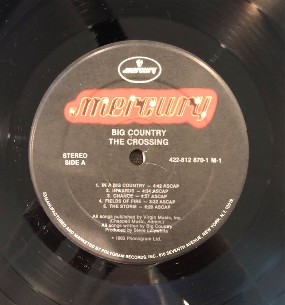 The Crossing - Big Country (12”) music collectible - Main Image 3
