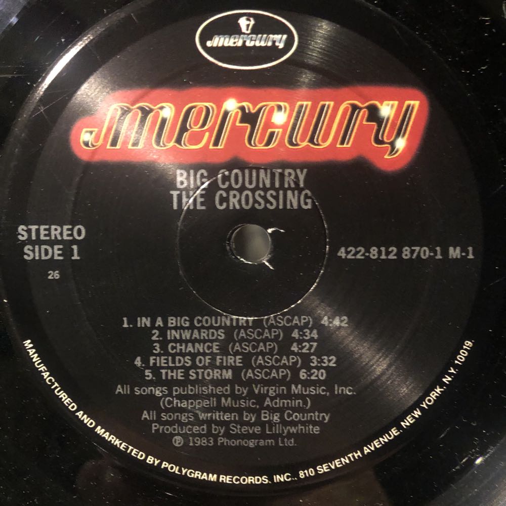 The Crossing - Big Country (12”) music collectible - Main Image 3