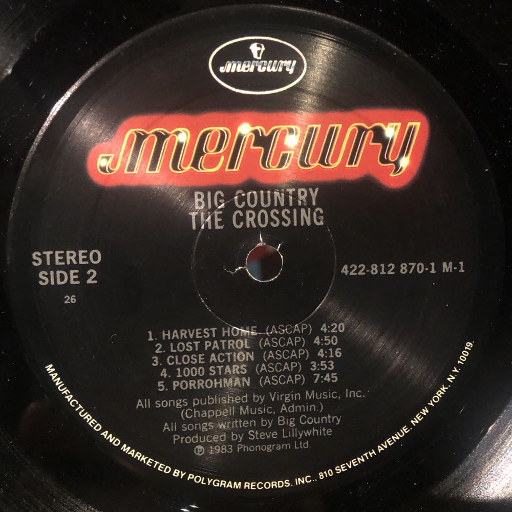 The Crossing - Big Country (12”) music collectible - Main Image 4