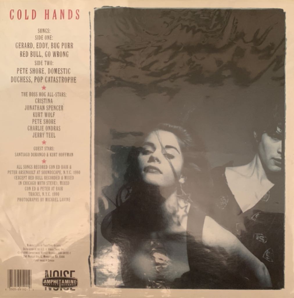 Cold Hands - Boss Hog (12”) music collectible [Barcode 035058919219] - Main Image 2