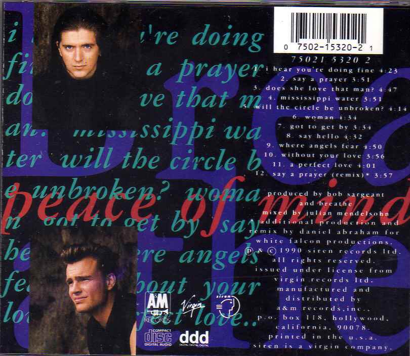 Peace of Mind - Breathe (CD) music collectible [Barcode 075021532021] - Main Image 2