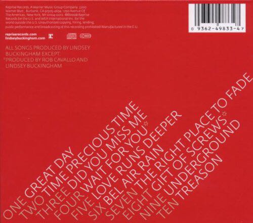 Gift Of Screws - Buckingham, Lindsey (CD - 40) music collectible [Barcode 093624983347] - Main Image 2