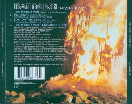 The Wicker Man - Iron Maiden (CD) music collectible [Barcode 724388865609] - Main Image 2