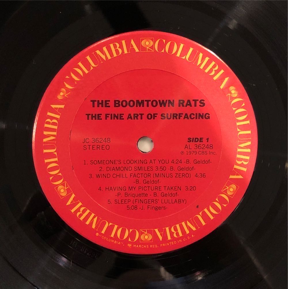 Fine Art Of Surfacing, The - Boomtown Rats (12”) music collectible - Main Image 3