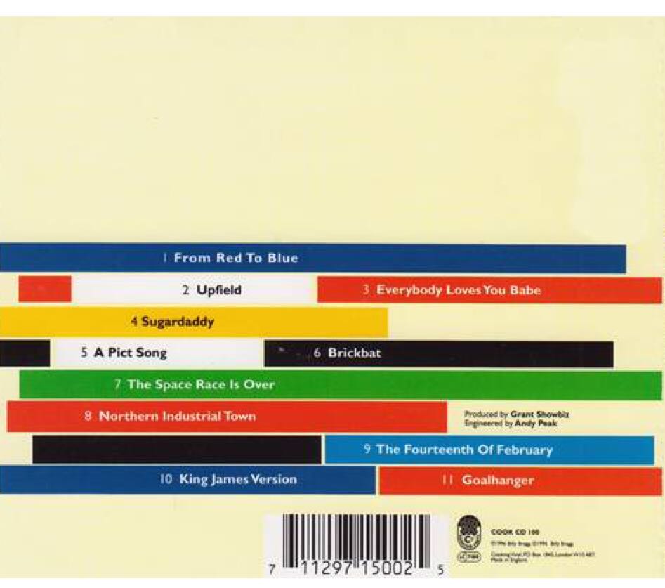 William Bloke - Billy Bragg (CD) music collectible [Barcode 9399603164525] - Main Image 2