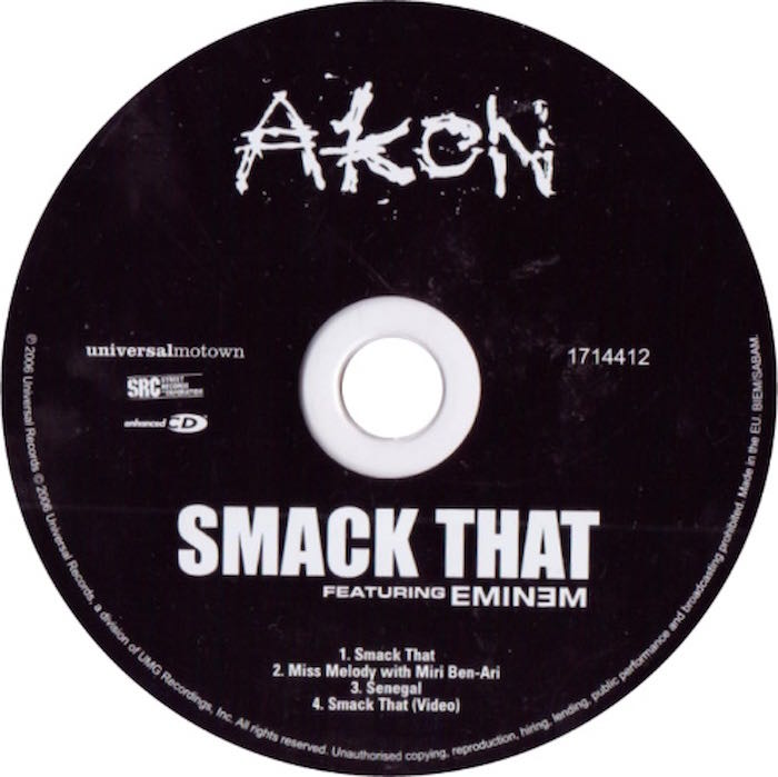 Smack That - Akon; Eminem (Enhanced CD (ECD) - 12) music collectible [Barcode 602517144125] - Main Image 3