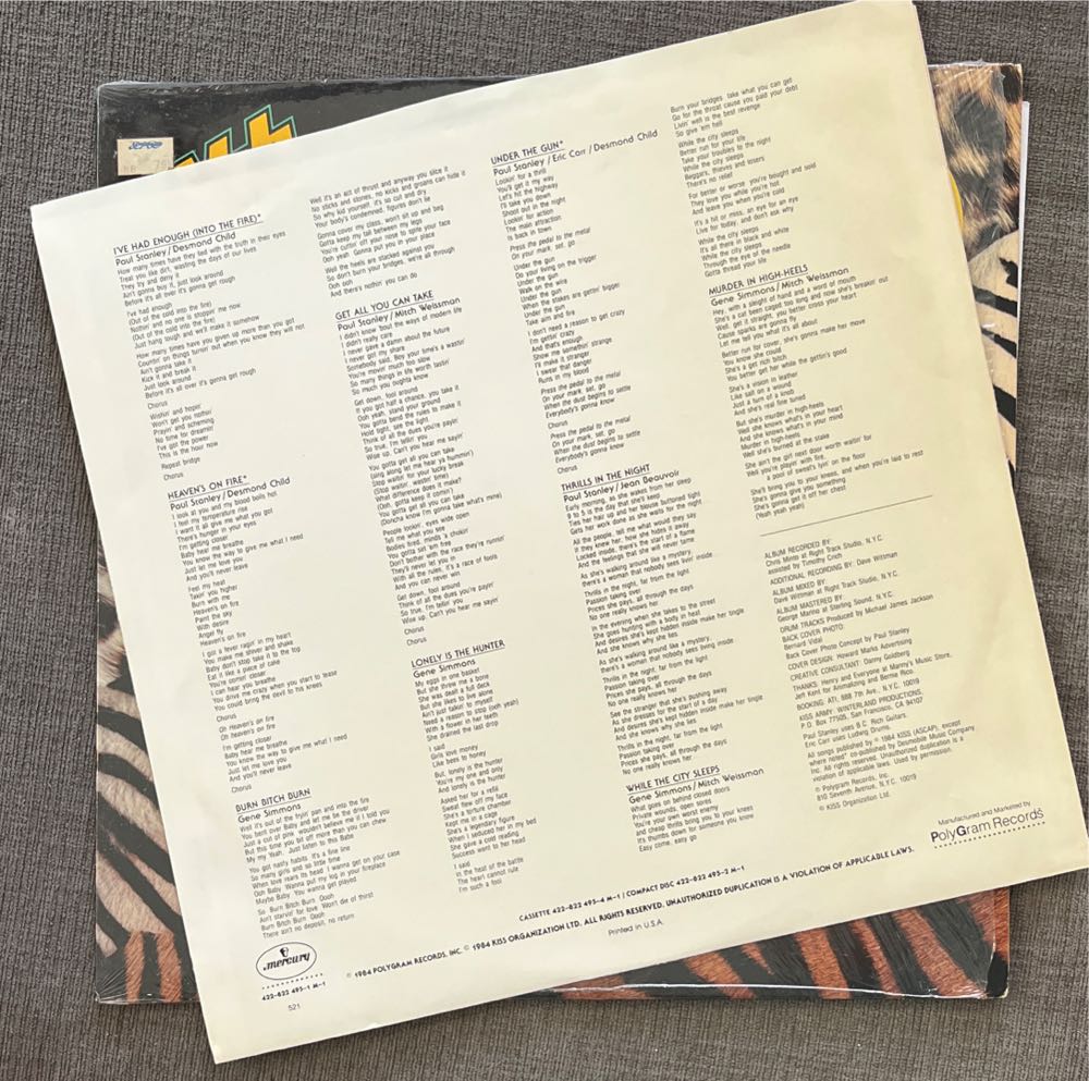 Animalize - Kiss (AAC - 3542) music collectible - Main Image 4