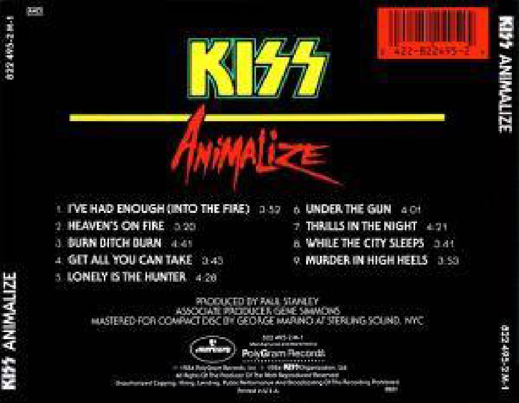 Animalize - Kiss (CD) music collectible - Main Image 2