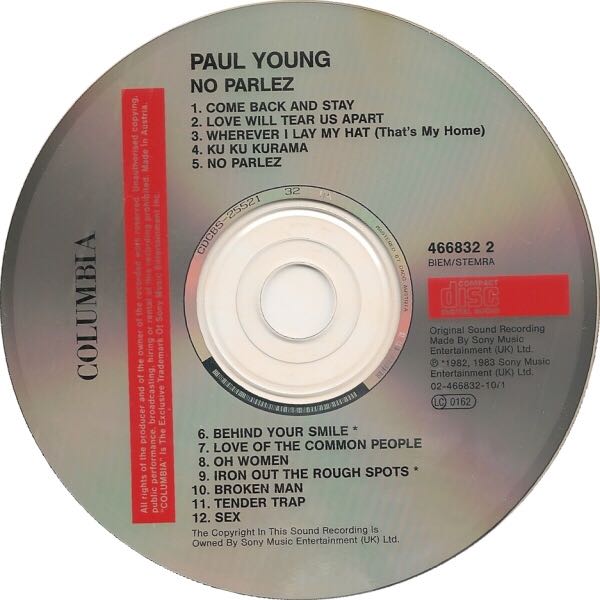 No Parlez - Young, Paul (12” - 6431) music collectible - Main Image 4