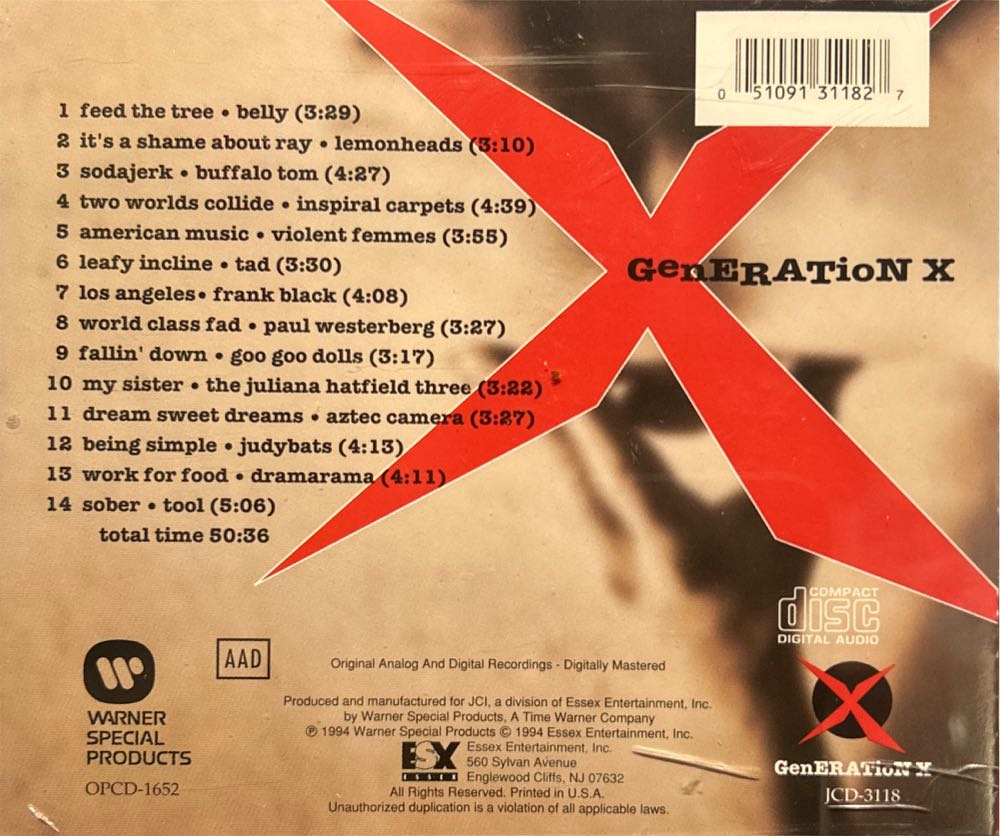 Generation X - Various Artists (CD) music collectible [Barcode 051091311827] - Main Image 2