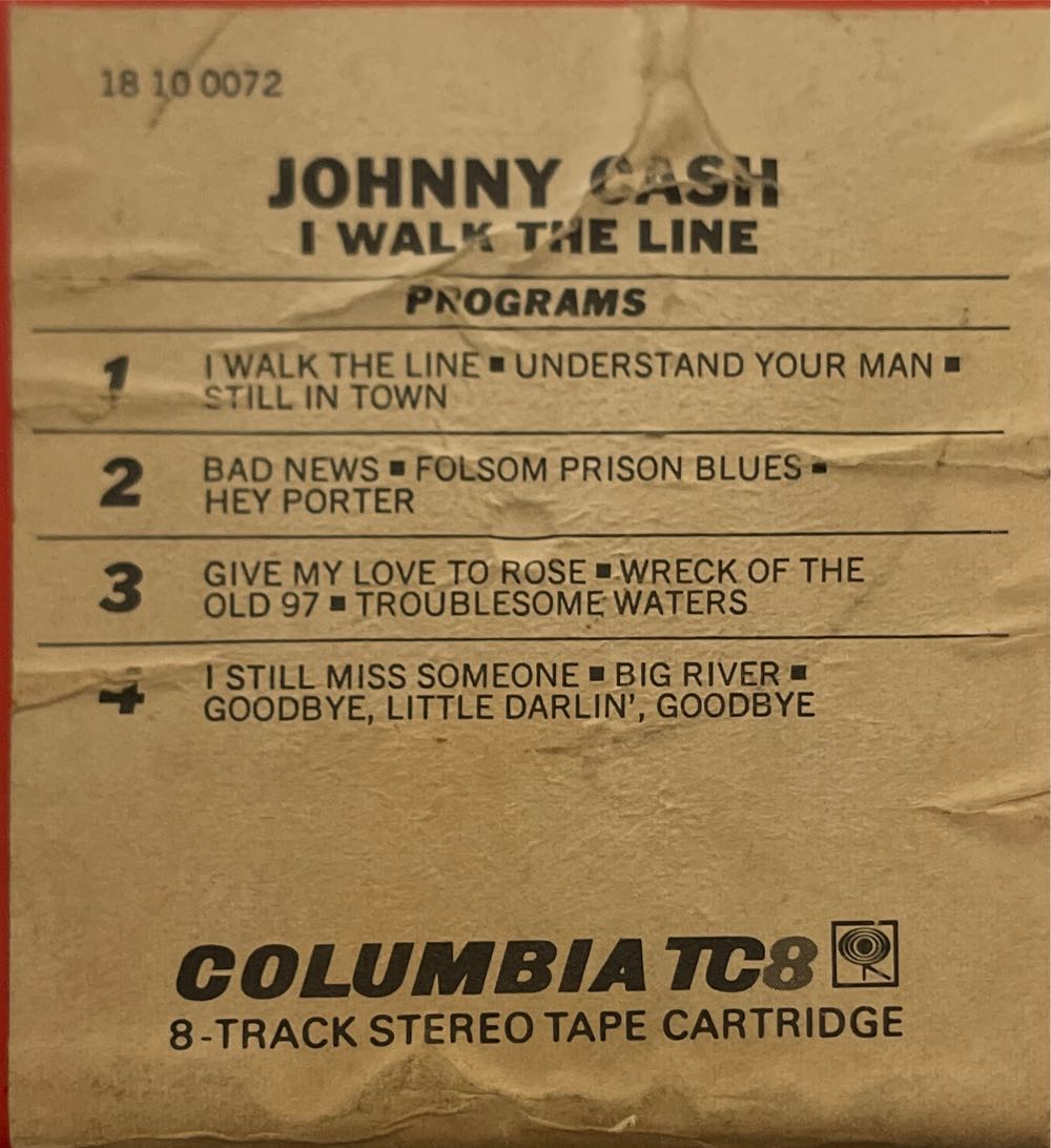 I Walk The Line - Johnny Cash (8-Track Cartridge) music collectible [Barcode 5038456115127] - Main Image 2