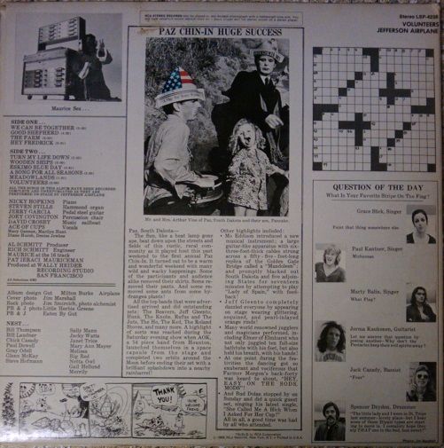 Volunteers - Jefferson Airplane (12”) music collectible - Main Image 2