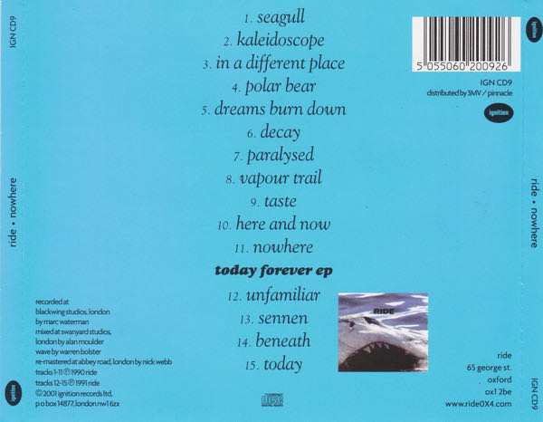 Nowhere - Ride (CD) music collectible [Barcode 5055060200926] - Main Image 2