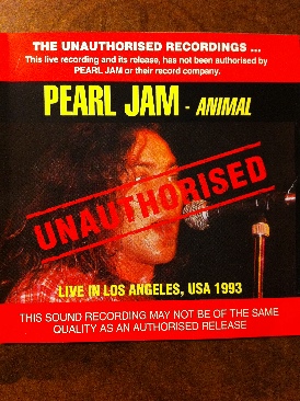 Animal - Pearl Jam - Unauthorised - Pearl Jam (CD - 73:40) music collectible [Barcode 7666111300335] - Main Image 1