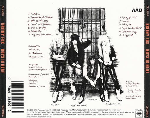 Boys In Heat - Britny Fox (12” - 51) music collectible [Barcode 074644530025] - Main Image 2